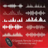 Icon Brands Red Dot V2 Vibrating Cock and Ball Ring Black Vibrating Cock Rings